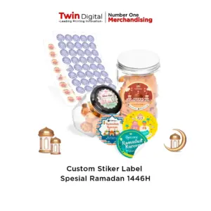 Custom Stiker Label Spesial Ramadan & Idul Fitri 1446 H