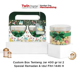 Custom Box Tenteng Jar 400gr Isi 2 Spesial Ramadan & Idul Fitri 1446 H