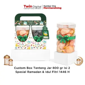 Custom Box Tenteng Jar 800gr Isi 2 Spesial Ramadan & Idul Fitri 1446 H