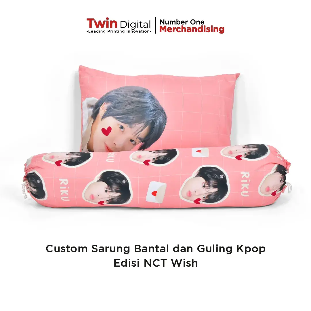 Custom Sarung Bantal dan Guling Kpop Edisi NCT Wish